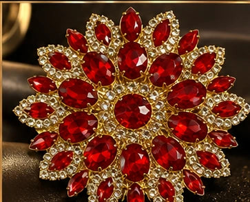 Crimson Royale crystal statement piece