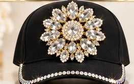Crystal Royale cotton crystal embellished cap