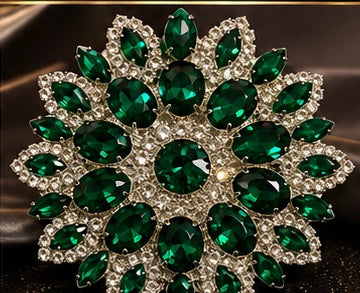 Emerald Royale crystal statement piece