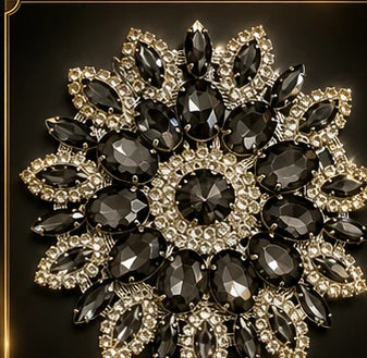 Midnight Noir crystal statement piece