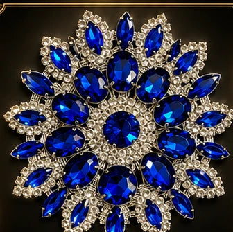 Sapphire Royale crystal statement piece