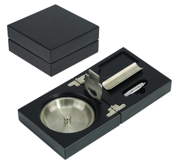 The Compact Ash Tray with Cutter and Punch