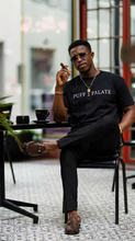 Puff To Palate Classic Tee — Everyday Black Graphic T-Shirt