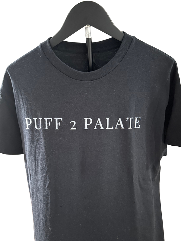 Puff To Palate Classic Tee — Everyday Black Graphic T-Shirt